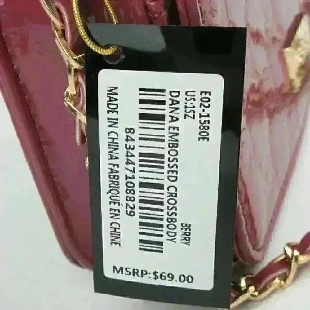 COPY - Bebe Womens Dana Embossed Crossbody Bag NWT $69 - Picture 3 of 8